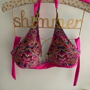 Athleta Patterned Bikini Top